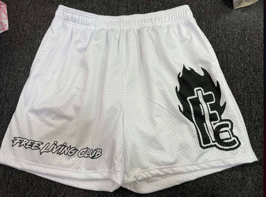 Flame “Club” Shorts W&B